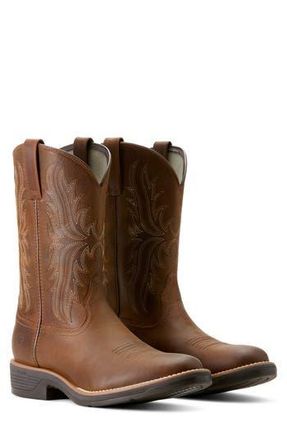 Ariat Ridgeback Round Toe Cowboy Boot in Brown at Nordstrom Rack, Size 13