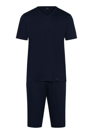 Hanro Night Selection Cotton Pajama Set in Deep Navy at Nordstrom, Size Xx-Large