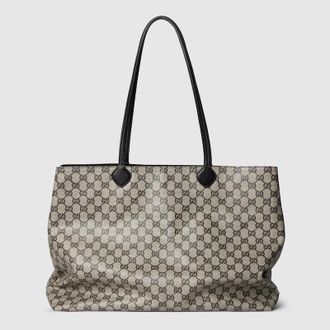 Gucci NY Large Tote Bag, Beige, Original GG Fabric
