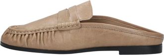 Notre-V Schoenen, Dames, Beige, 38 EU, Leer, Suede Mule