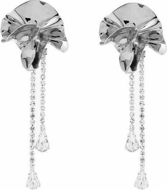 Sterling King Sylvia Crystal Drop Earrings in Silver at Nordstrom