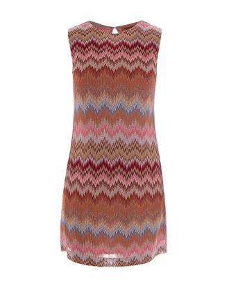 Missoni Sleeveless Chevron Viscose Mini Dress