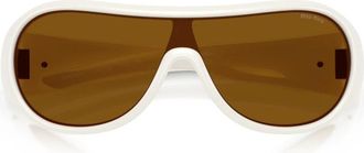 Miu Miu Sunglasses, female, White, Size: 33 MM Runway Sunglasses
