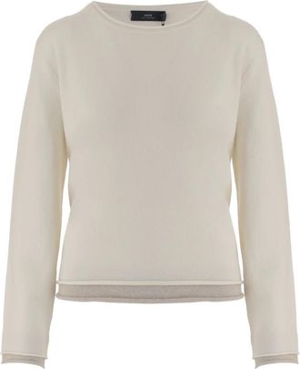arch4 Cashmere Knitwear, female, White, M, Cashmere Jumper