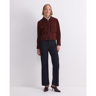 Sportscraft Lolita Suede Cropped Jacket in Cognac at Nordstrom, Size 14