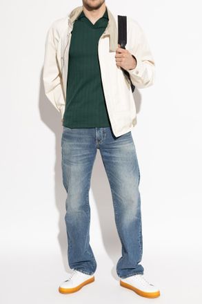 Emporio Armani Polo With Logo Patch, Mens, Green