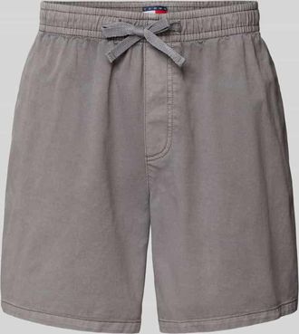 Tommy Jeans Loose Fit Jeansshorts aus Baumwoll-Twill in Black, Gr&ouml;&szlig;e XXL