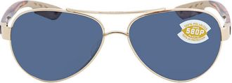 Costa LORETO Grey Polarized Polycarbonate Ladies Sunglasses LR 64 OGP 56