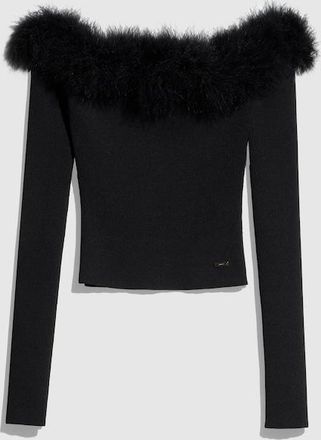 Gucci Rib Viscose Off-the-shoulder Top, Black, Ready-to-wear