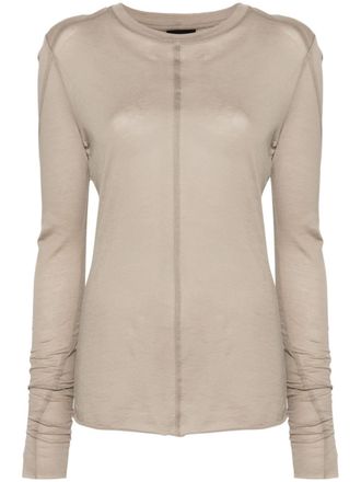 Thom Krom T-shirt con cuciture - Verde
