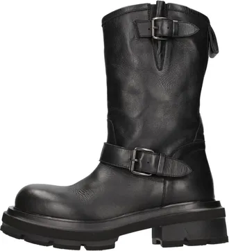 Elena Iachi Schoenen, Dames, Zwart, 37 EU, Leer, E4004 Enkellaarsjes