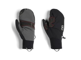 Outdoor Research Deviator Mitts Ski Gloves Black : SM, Leather/Nylon/Polyester