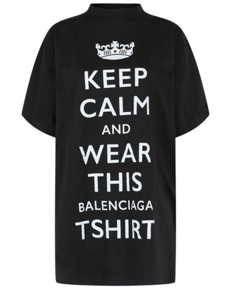 Balenciaga Oversized Keep Calm T-Shirt