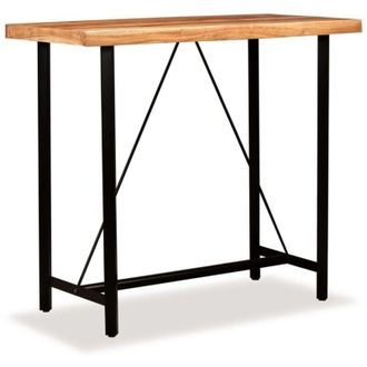vidaXL vidaXL Tavolino da Bar in Legno Massello di Acacia 120x60x107 cm