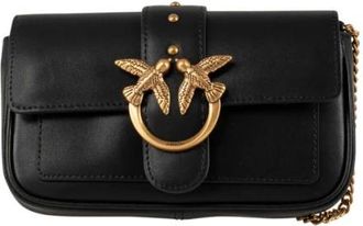 Pinko Cross Body Bags, female, Black, Size: ONE SIZE Stylish Shoulder Bag in Pink