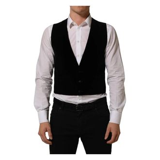 Dolce & Gabbana Heren, Jassen, Zwart, Maat: M Katoen
