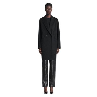 Max Mara Double-Breasted Wool Broadcloth Coat
