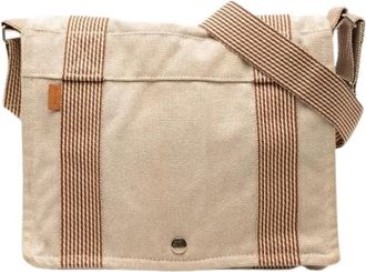 Herm&egrave;s Pre-owned Cross Body Bags, female, Beige, Size: ONE SIZE Pre-owned Herline Besace MM
