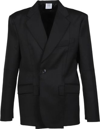 VETEMENTS Cut Up Ma&szlig;geschneiderte Jacke