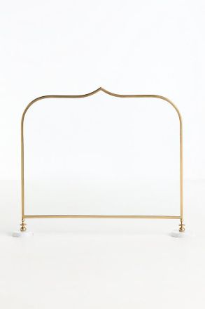 Anthropologie Amara Marble & Glass Fireplace Screen