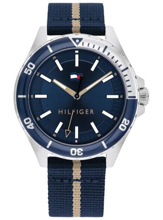 Tommy Hilfiger Logan Mens Blue Watch 1792011 Fabric - One Size
