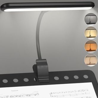 OEM Esta L&aacute;mpara Led Ultrabrillante Para Atril Es Una L&aacute;mpara De Piano Con Pinza Que Cuida La Vista Y Ofrece 3 Colores Y 3 Niveles De Brillo. Recargable M