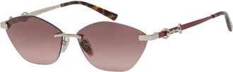 Gucci Zonnebrillen - Dames - Zonnebrillen - Grijs - 59 MM - Accessoires