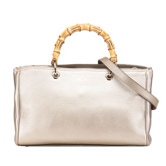 Gucci Bamboe Dagelijkse Leren Totebag