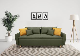 Inosign Schlafsofa »Anika« mit Boxspringaufbau, Bettfunktion & Bettkasten, Dauerschlafsofa