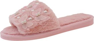 Generic Womens Open Toe Slippers Warm House Slipper Shoes Stylish Breathable Lightweight Non-Slip Elegant Comfy Indoor Outdoor Slippers Casual