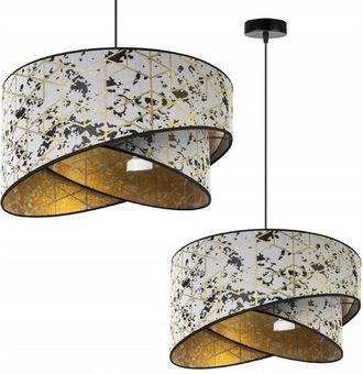 OEM L&aacute;mpara Colgante, L&aacute;mpara De Techo, Pantalla, Patr&oacute;n Dorado