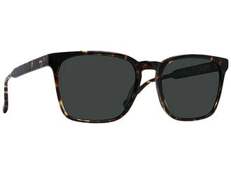 Raen Optics Mens Pierce S397 Polarized Squared Sunglasses In Brindle Tortoise Green