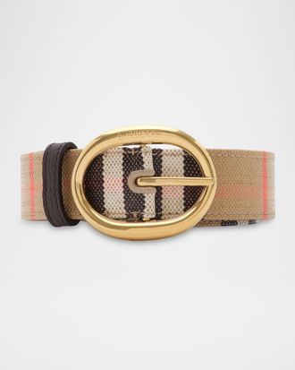 Burberry Reversible Check Bloomsbury Belt