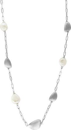 Effy Freshwater Pearl Station Necklace in White Gold at Nordstrom Rack, Size 18