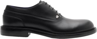 Burberry Mens Black Leather Cobble Oxford Shoes, Brand Size 40 ( US Size 7 )