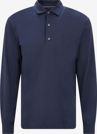 Aur&eacute;lien Langarm-Polohemd aus Baumwollpiqu&eacute; Aur1