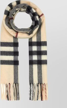 Burberry cashmere checked scarf