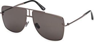 Tom Ford Eliott-02 Smoke Pilot Unisex Sunglasses FT1307 08A 59
