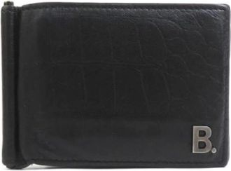 Balenciaga Pre-owned Vintage Lange portemonnee (bi-fold) - Heren - Vintage Accessoires - Zwart - ONE Size - Leer - Vintage
