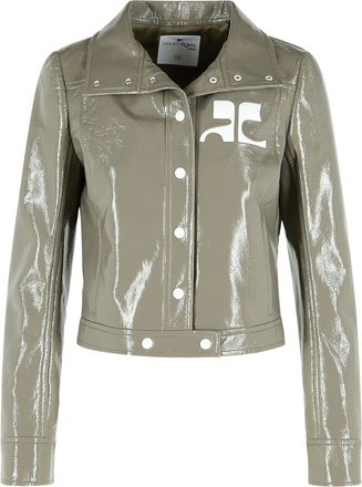 Courr&egrave;ges Giacca in misto cotone grigio Reedition di Courr&eacute;ges