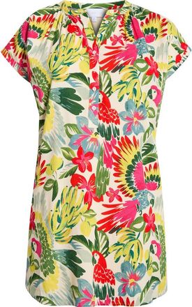 Sugarlips Wissa Tropical Jasla Cotton Shift Minidress in Bright-Multi at Nordstrom, Size 3X