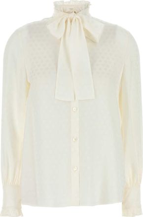 Valentino Garavani White Silk Shirt