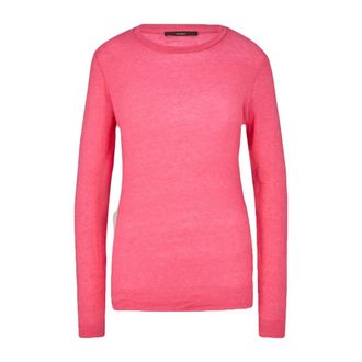 Windsor Maglia a girocollo in misto lana stretch - - Knitwear - Donna - Rosa - XL