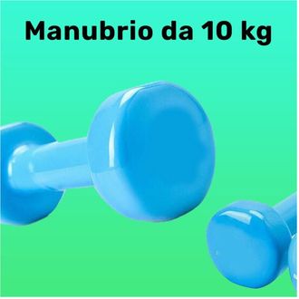 Trade Shop Trade Shop - Manubrio Singolo 10 Kg In Vinile Allenamento Esercizi Casa Palestra Workout Fit