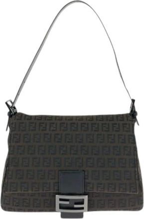 Fendi Pre-owned Shoulder Bags, female, Brown, Size: ONE SIZE Pre-owned Vintage Shoulder Bag