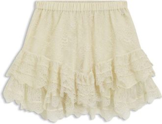 BOSS Mini skort in ruffled lace