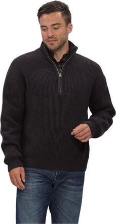 Butcher of Blue Market Half Zip - Heren - Truien - Bruin - Maat: XL