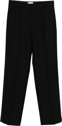 Toteme Black Straight Fit Pants
