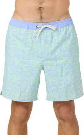 O'Neill Hermosa Swim Trunks in Blue Jelly at Nordstrom, Size Xx-Large