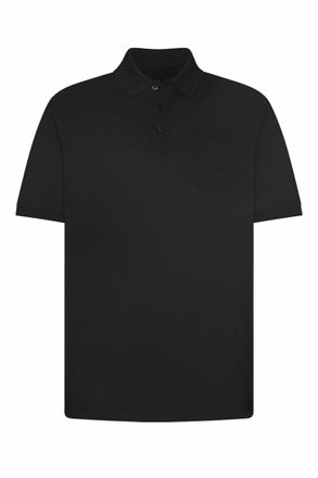 Bugatti Poloshirt BUGATTI, Herren, Gr. XXL, 290, schwarz, 50% Baumwolle, 50% Polyester, unifarben, regular fit, ohne Ausschnitt, B&uuml;ndchen, Shirts Poloshirt, m